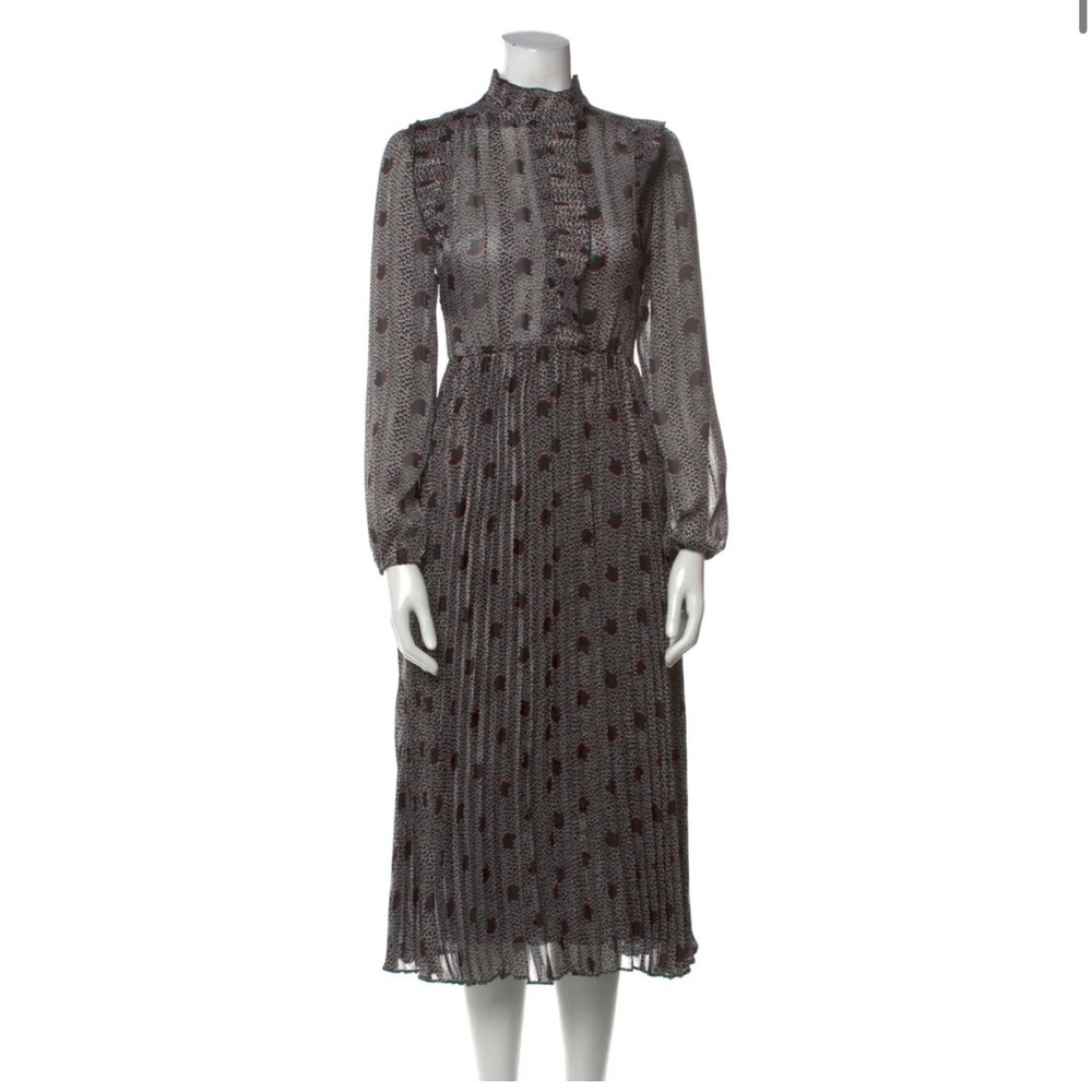 Ba&sh Paris Pleated Midi Dress